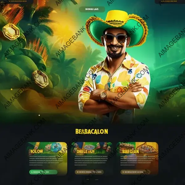 Exclusive Brazilian Casino Landing Page Design