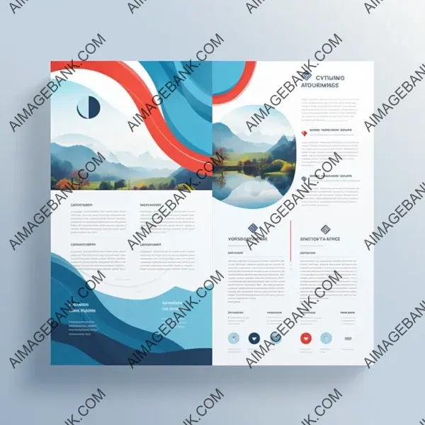 Blank Space in a Bright Professional Brochure