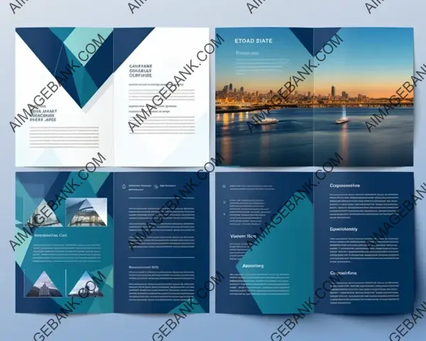 Brochure Templates with Blue Colors