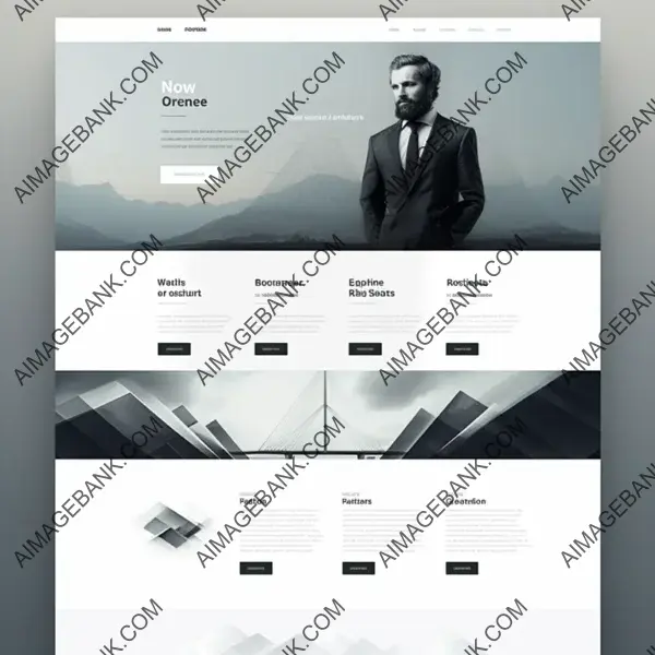 Colorful Corporate Website Portfolio Design