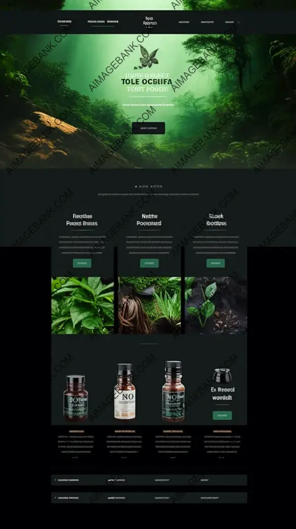 Designing Back Layout for Natural Products Launch Page