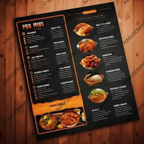 Designing Shop Menu for Indian Food in the UK