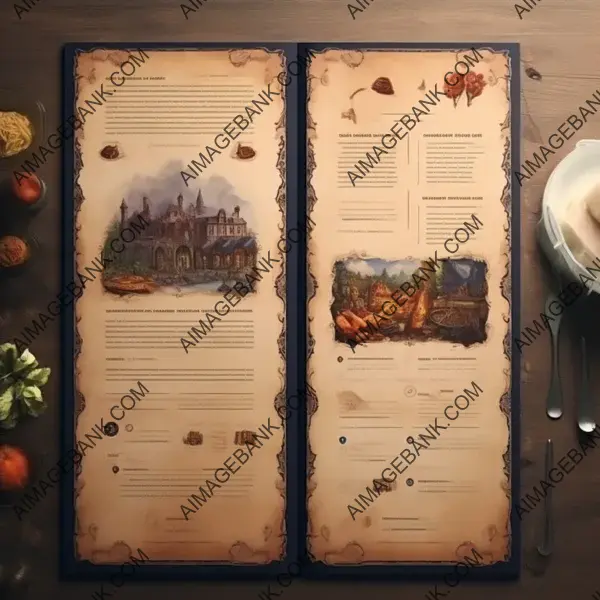 Classic Menu Design with Vintage Appeal