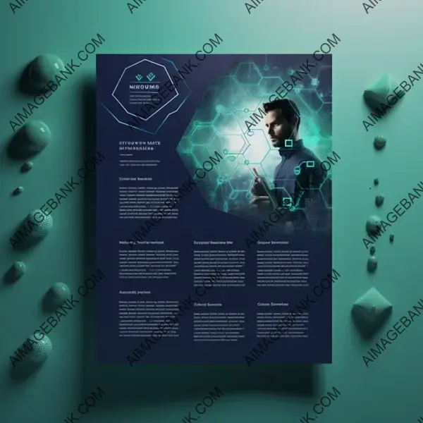 Modern Word A4 Template for a Tech Company