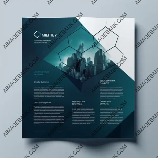 Design Modern Word A4 Template for a Tech Company