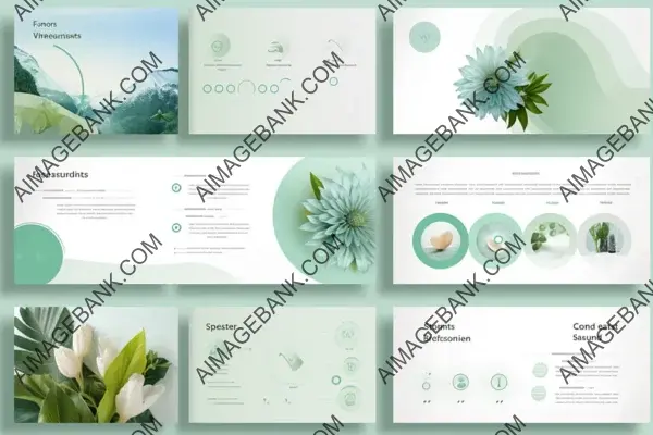 Nature-Inspired Green and Light Blue Elements PowerPoint