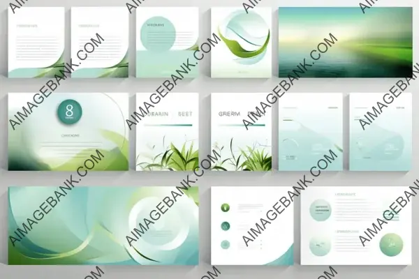 Craft a Nature-Inspired Green and Light Blue Elements PowerPoint