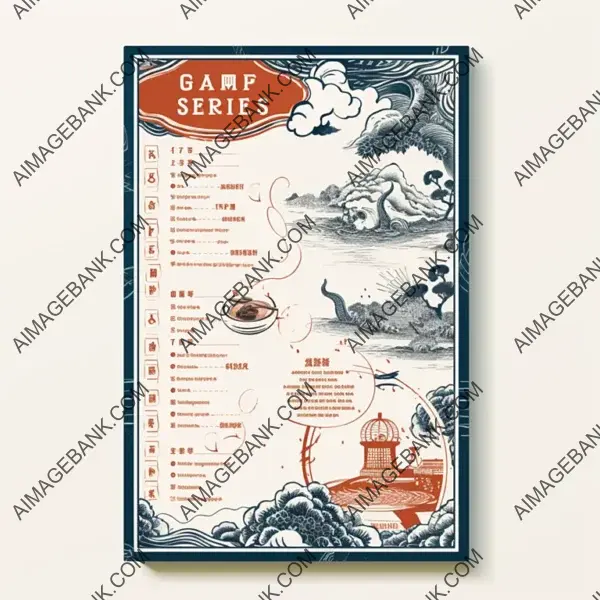 Craft an Old School Chinese Menu with Pure White Background