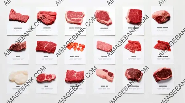 Design a Photo Menu for Meat Shop with Close-Up White Minimalist Design