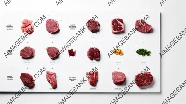 Craft a Photo Menu for Meat Shop with Close-Up White Minimalist Design