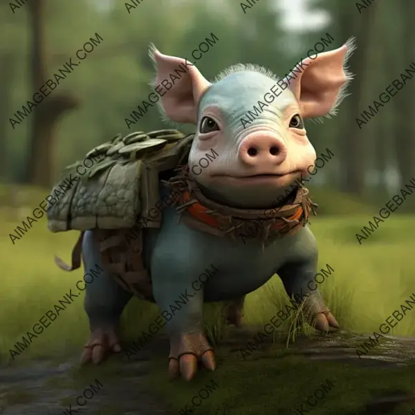 Craft a Pig Turtle Style Avatar Inspired by Last Airbender