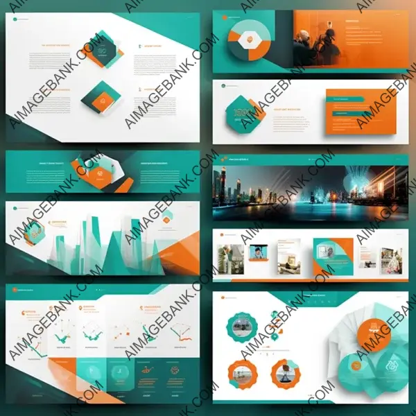 Turquoise, Green, and Orange Digital PPT Design
