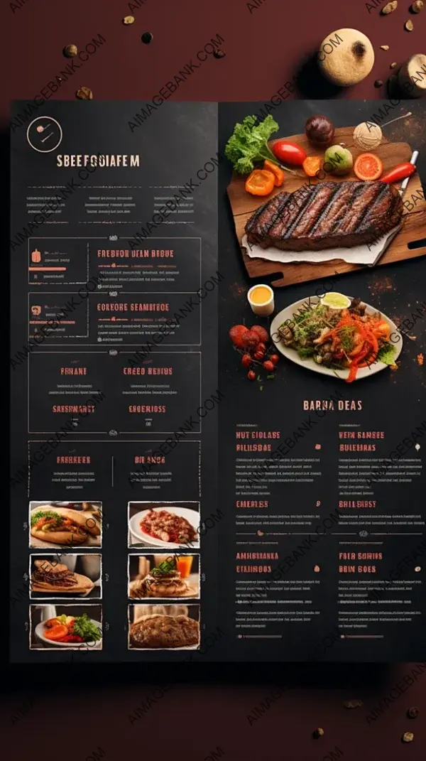 Effective PSD Menu Brochure for Restaurants