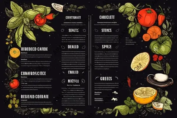 Restaurant Cafe Menu Design Template