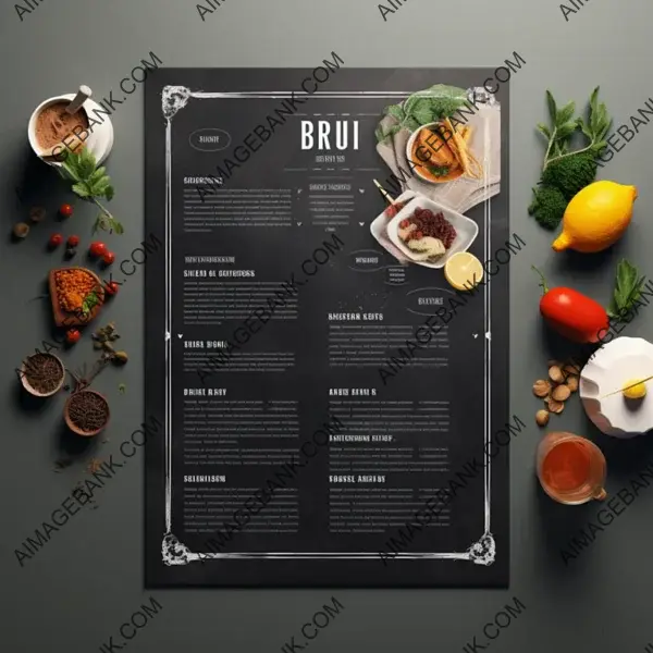 4K Detailed Restaurant Menu Design using Photoshop