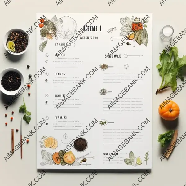 Detailed 4K Restaurant Menu Design using Photoshop