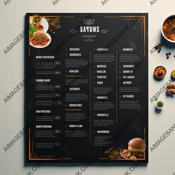 High-Quality Restaurant Menu Design in 4K using Photoshop