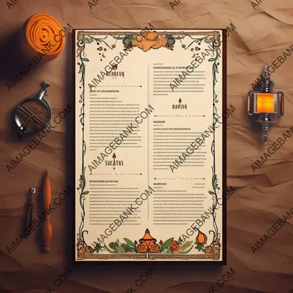 4K Detailed Restaurant Menu Design using Photoshop