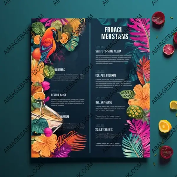 Detailed Restaurant Menu Design with 4K Graphics in Photoshop