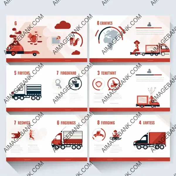 Minimalistic Logistics Charts Slide Templates