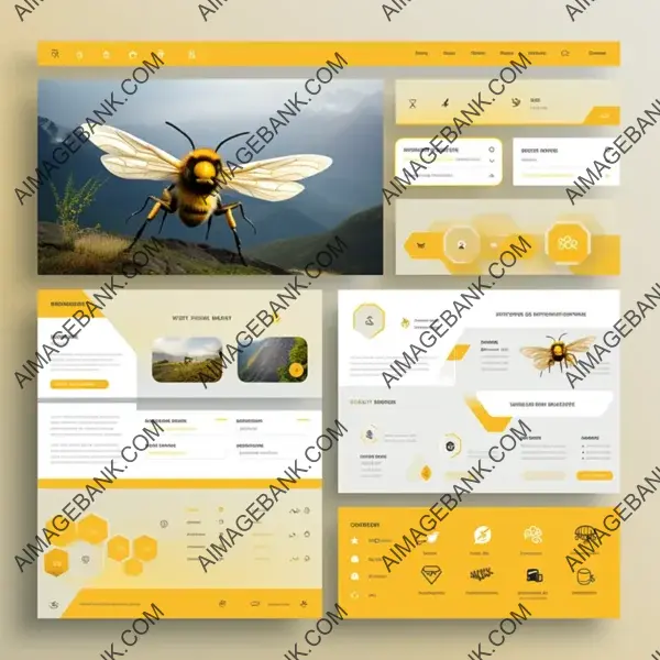 Bee Colors: Modern Intranet Design with Bee-inspired Palette