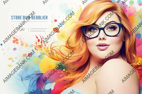 Charming Glasses: Web Design Featuring a Stylish Woman