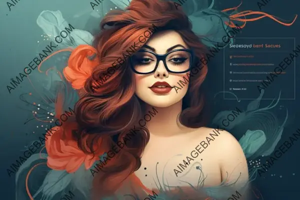 Chic and Glasses: Web Design with a Beautiful Woman