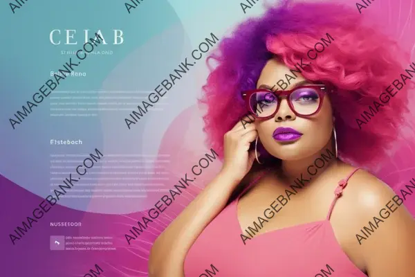 Glasses Galore: Web Design Featuring a Fashionable Woman