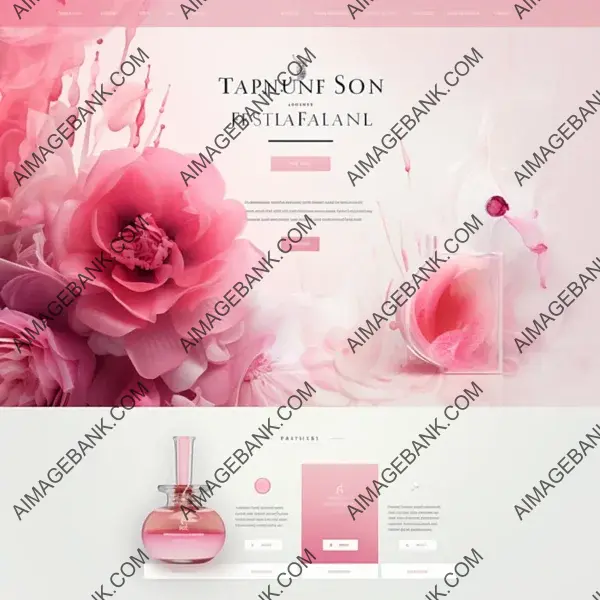 Beauty and Fragrance: Aesthetic Product Web Design