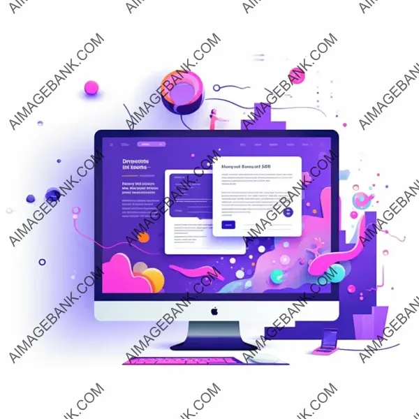 Bold and Vibrant: UI/UX Web Design with Violet Dominance