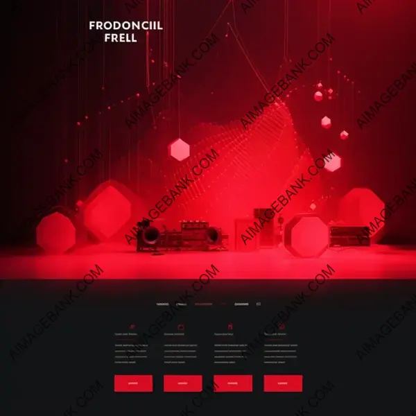 Concert Tech Web Design: Simple and Red Theme
