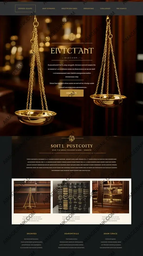 E-commerce Homepage Design for a Law Firm