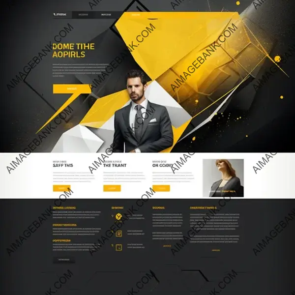 Professional and Classical Design Elements for Website