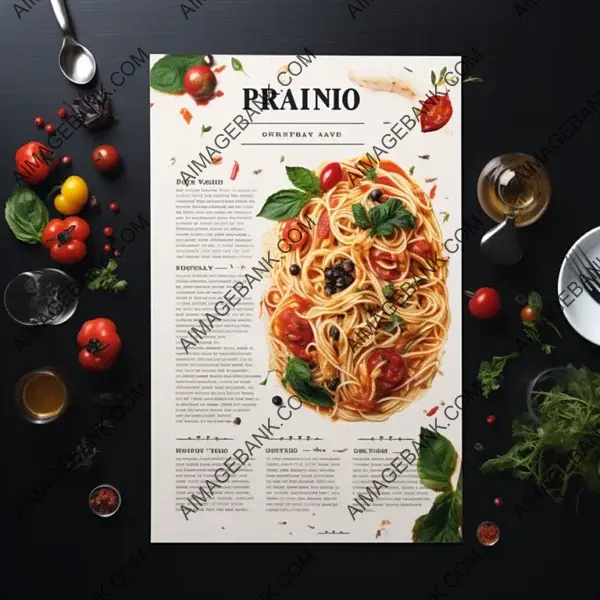 Italian Restaurant Menu Flyer