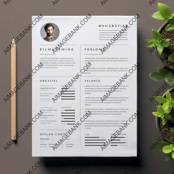 Clean and Professional A4 Size Resume on White Paper