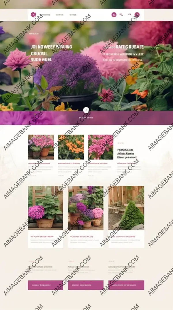 Beautiful Website Landing Page for Gardening Service