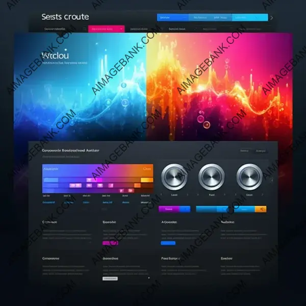 Vibrant and Contemporary Website Layout