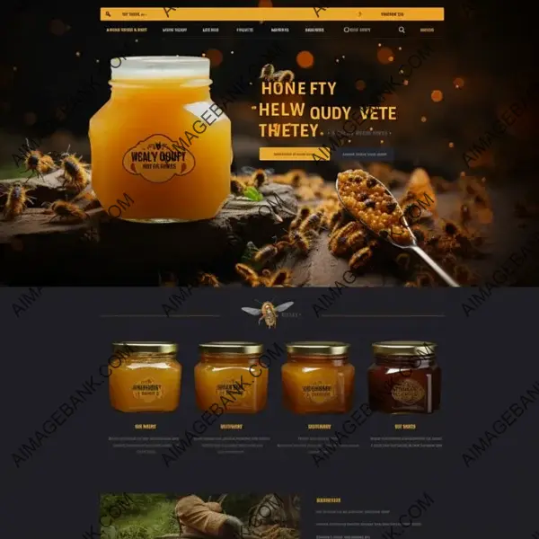 Creative Honey Selling Website Layout