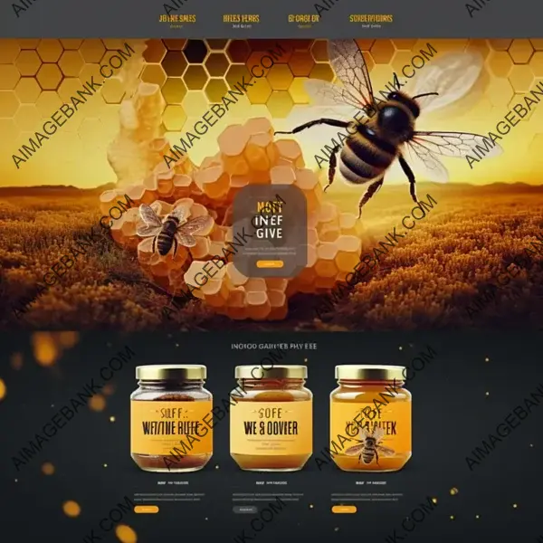 Honeycomb Website Layout for Selling