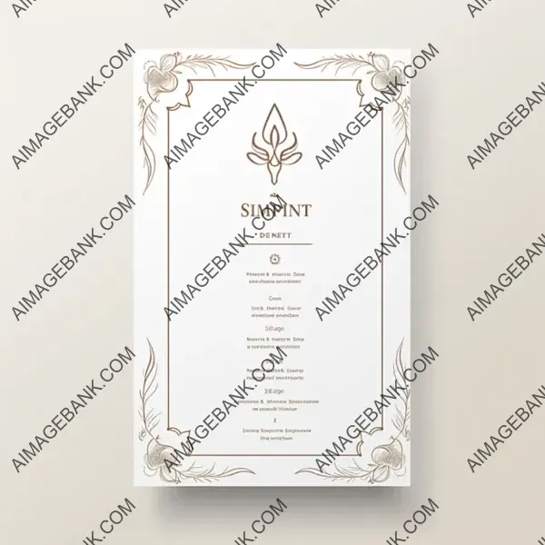 White Background Indian Menu Template with Gradient