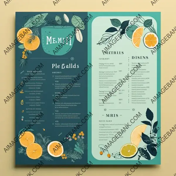 Stylish Healthy Meals Menu Design