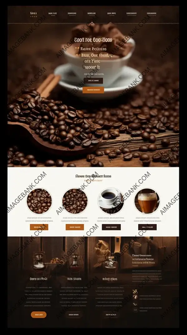 Coffee Company Website Design Mockup