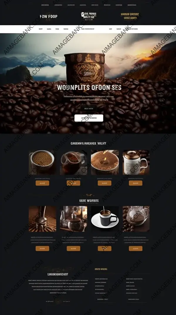 Modern Coffee Mode Website Mockup