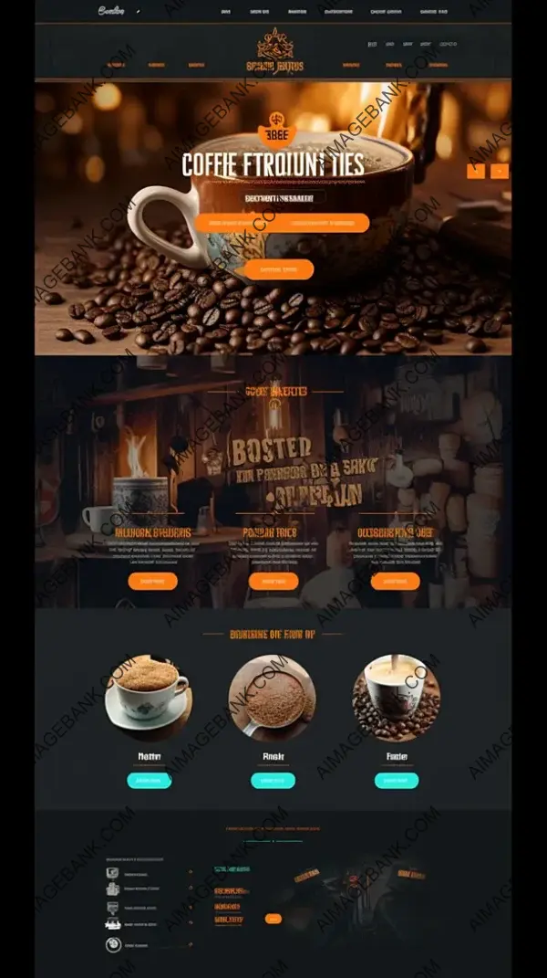 Coffee Company Web Layout Preview