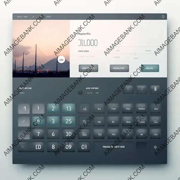 Calculator-Inspired Urban Website Page Layout