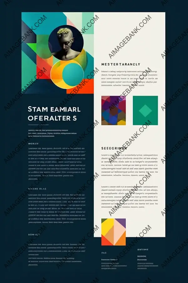 Visual Artists Newsletter Layout Design