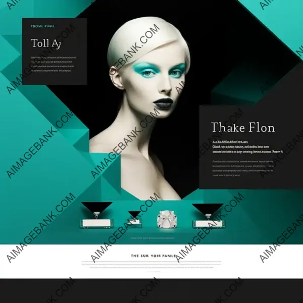 Designing an Email Campaign with Black, Teal, and White