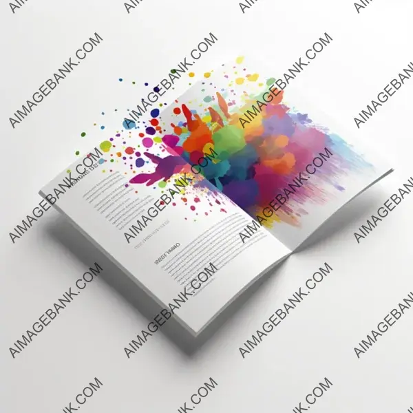 Eye-catching Colors in Newsletter with White Background