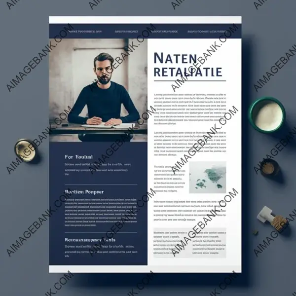 Modern and Sleek Newsletter Template Design