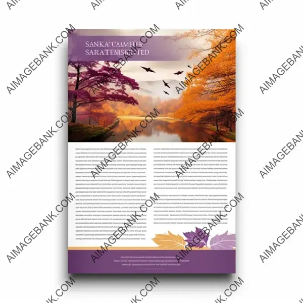 Soft and Authoritative Design for One Page Printed Newsletter